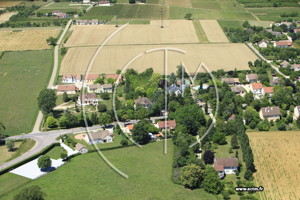 Photo arienne de Givry