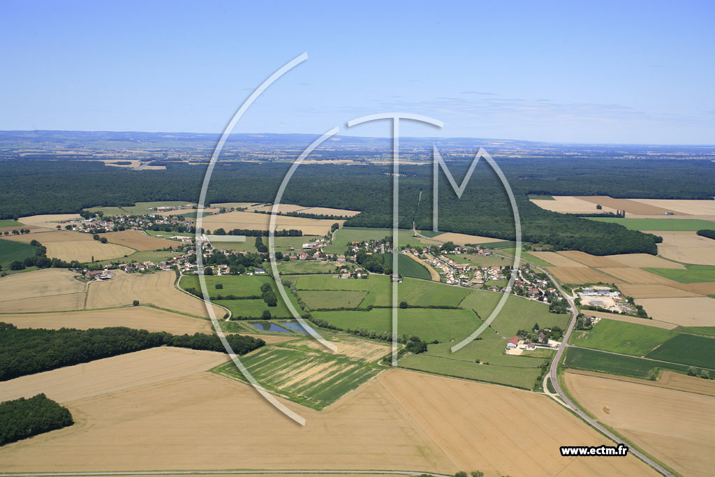 Photo arienne de Lessard-le-National