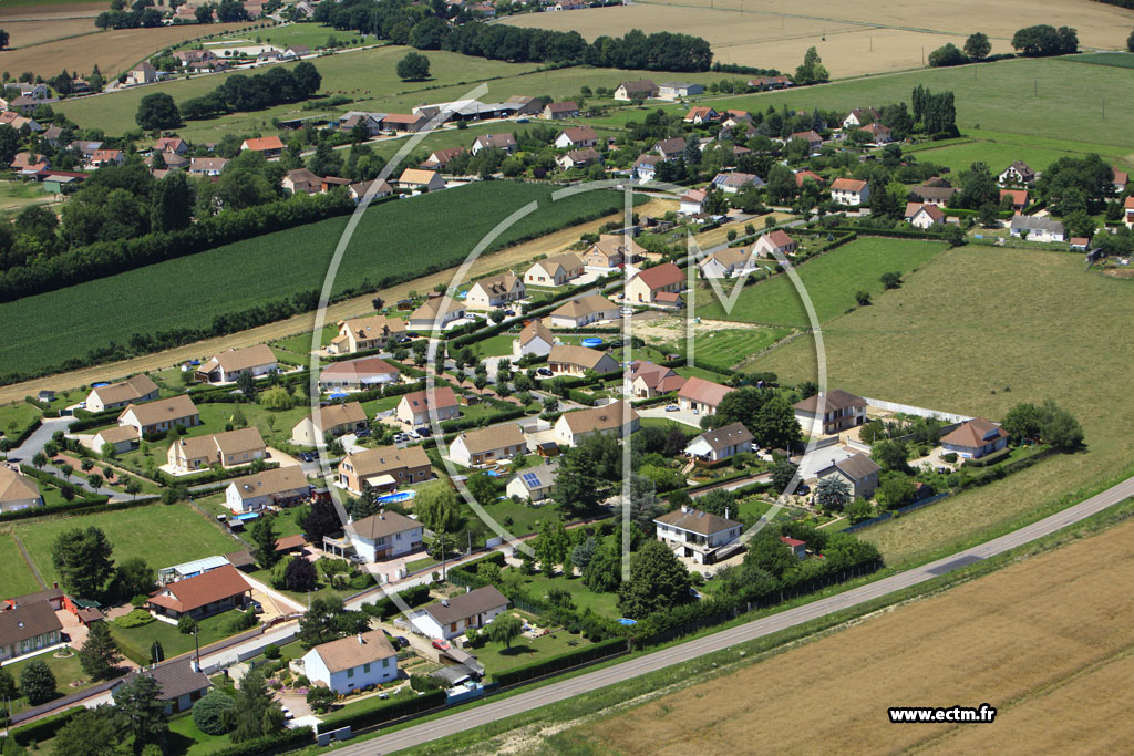Photo arienne de Lessard-le-National
