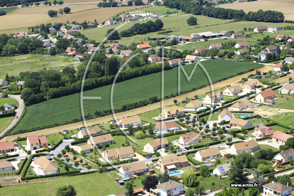 Photo arienne de Lessard-le-National