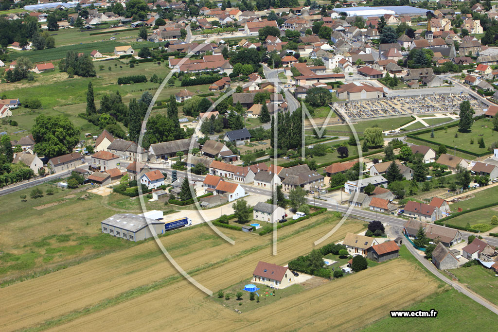 Photo arienne de Ouroux-sur-Sane