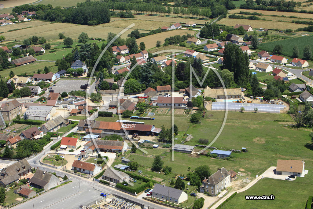 Photo arienne de Ouroux-sur-Sane