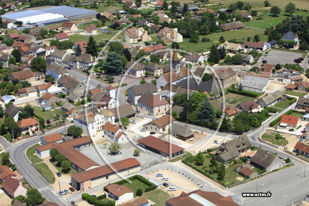 Photo arienne de Ouroux-sur-Sane