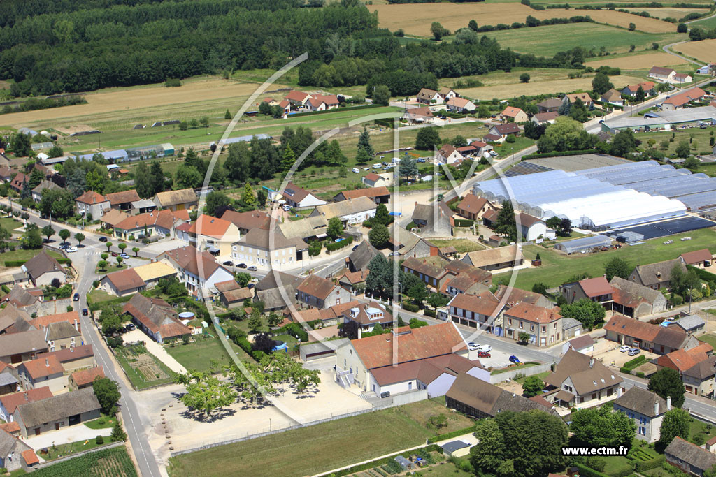 Photo arienne de Ouroux-sur-Sane