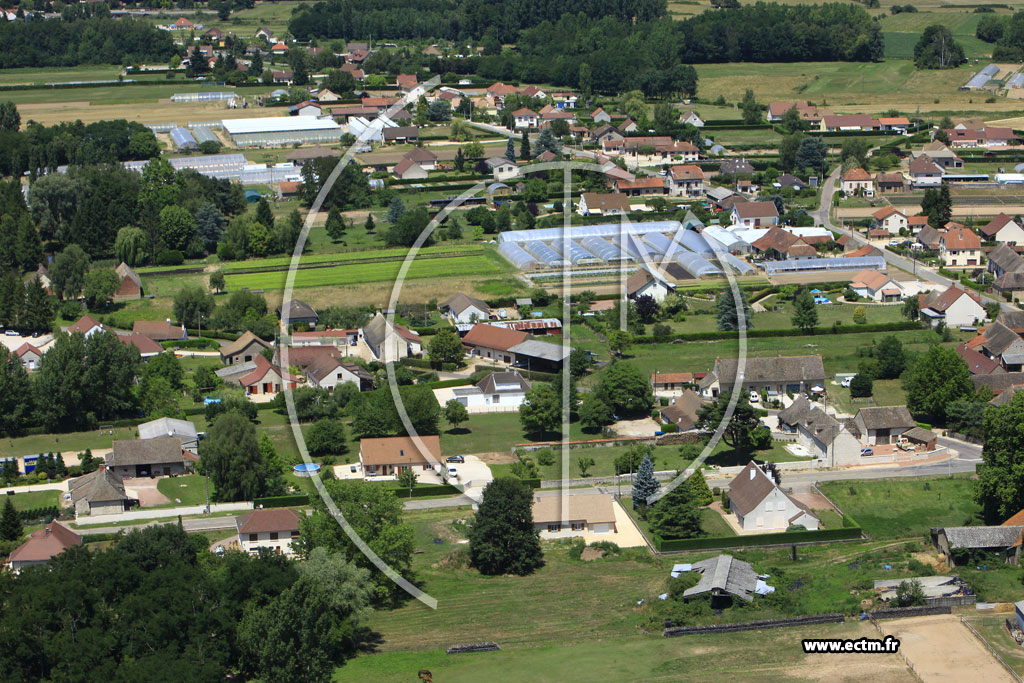 Photo arienne de Ouroux-sur-Sane