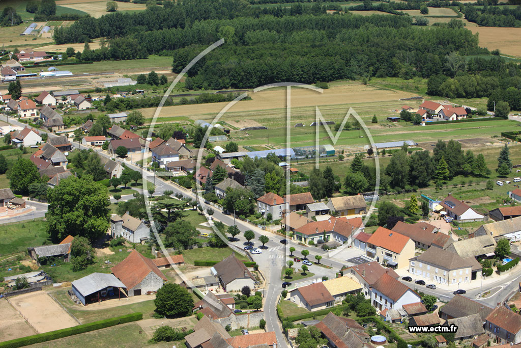 Photo arienne de Ouroux-sur-Sane