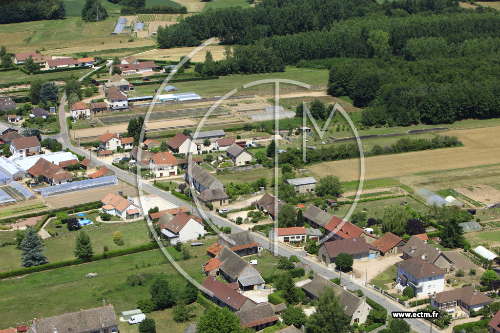 Photo arienne de Ouroux-sur-Sane
