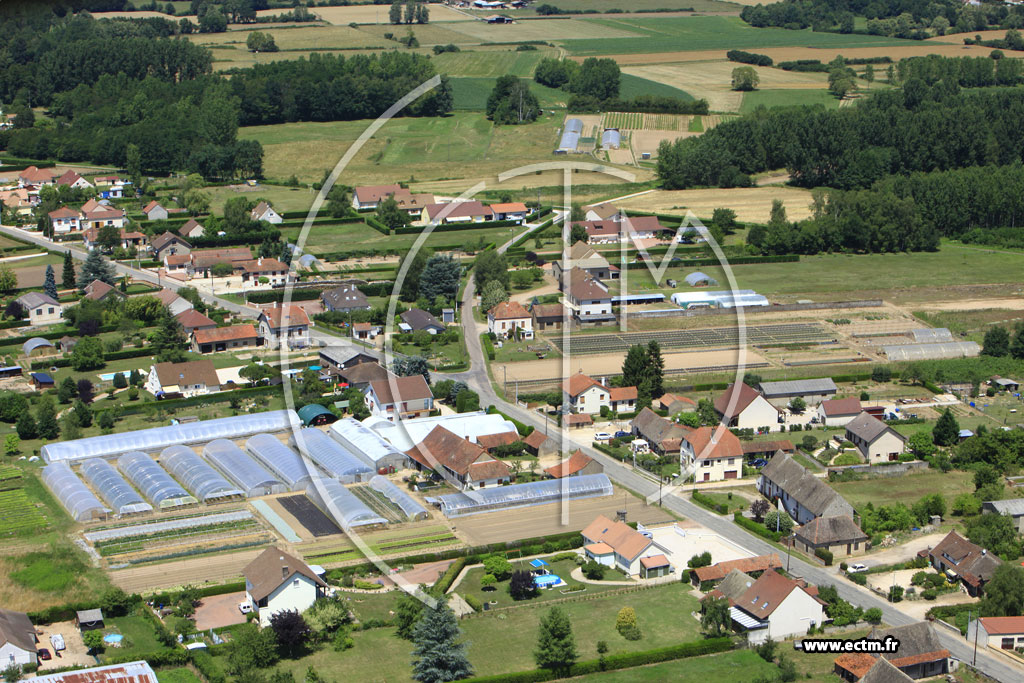 Photo arienne de Ouroux-sur-Sane