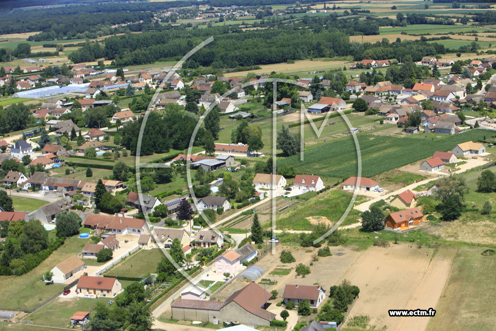 Photo arienne de Ouroux-sur-Sane