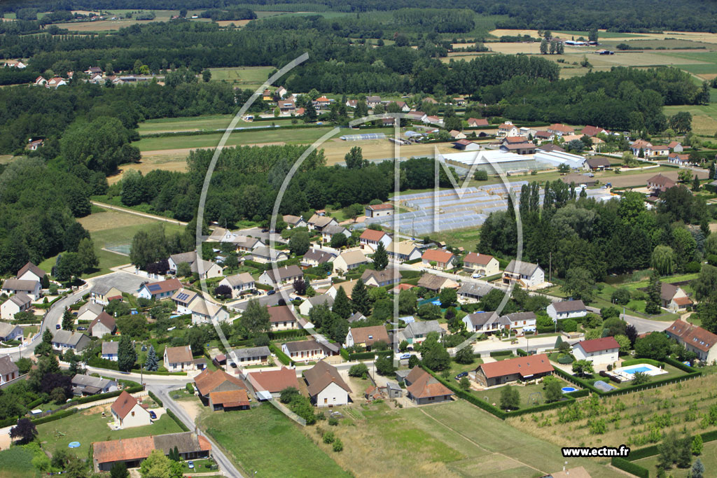Photo arienne de Ouroux-sur-Sane