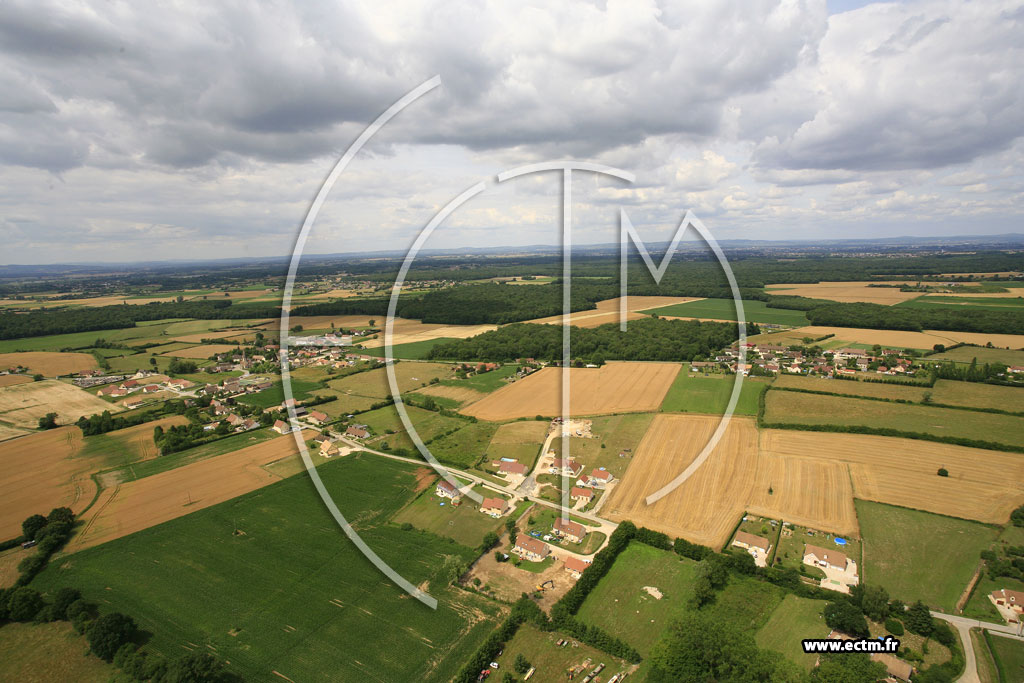 Photo arienne de Saint-Christophe-en-Bresse