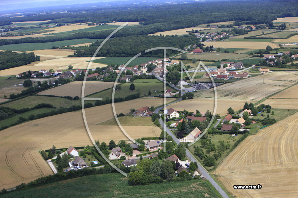 Photo arienne de Saint-Christophe-en-Bresse