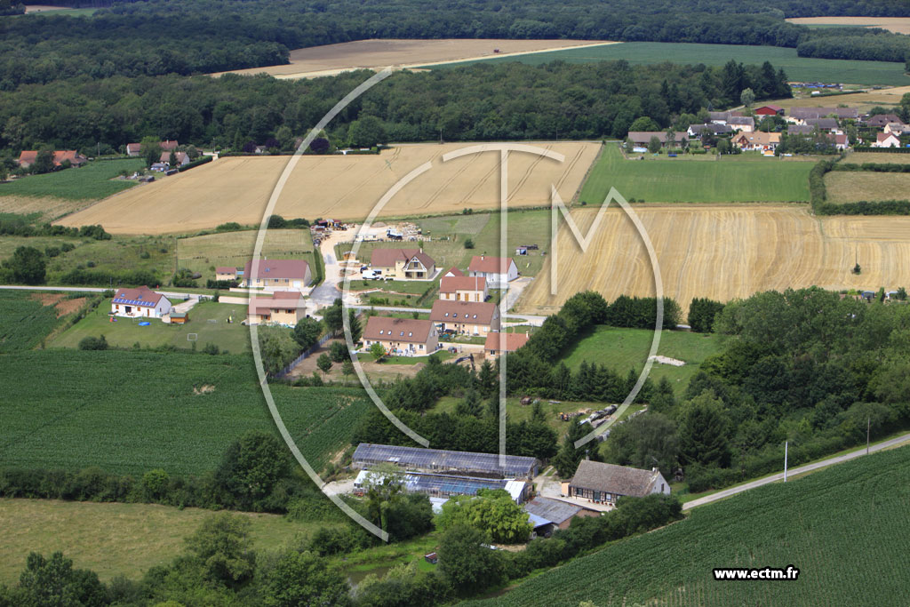 Photo arienne de Saint-Christophe-en-Bresse