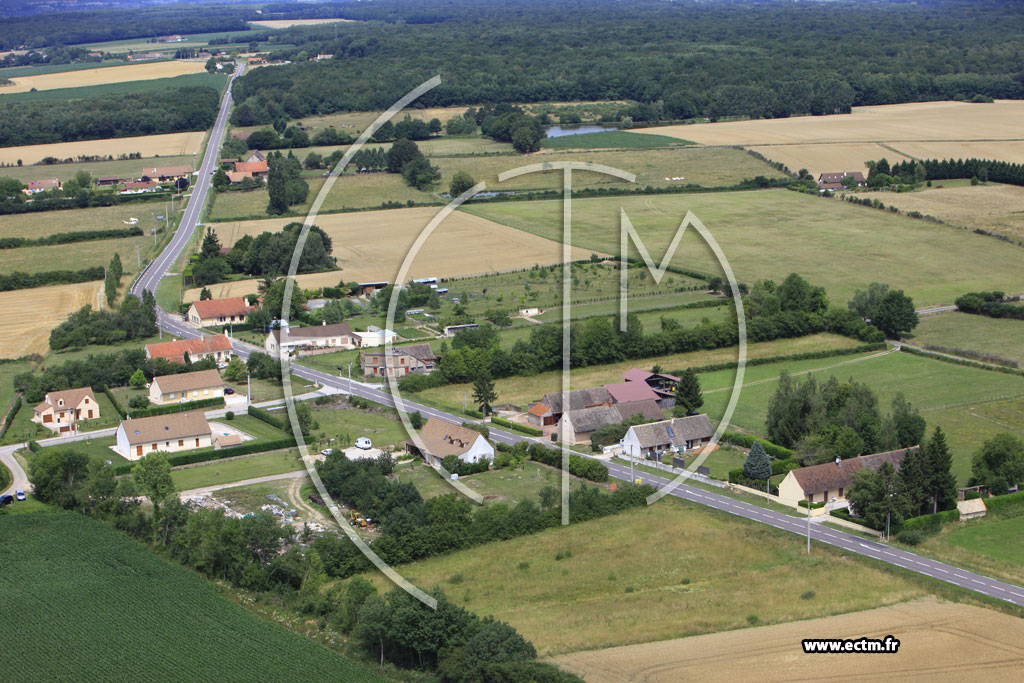 Photo arienne de Saint-Christophe-en-Bresse