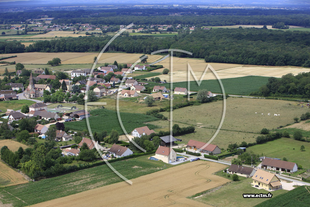 Photo arienne de Saint-Christophe-en-Bresse