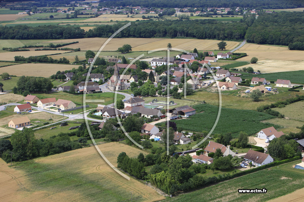 Photo arienne de Saint-Christophe-en-Bresse