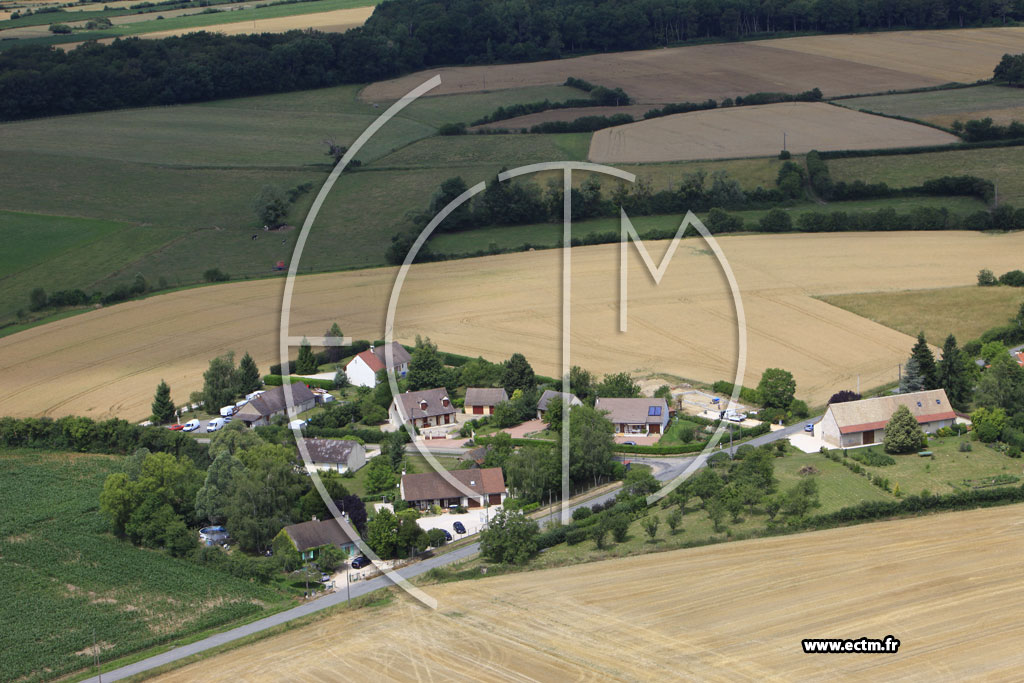 Photo arienne de Saint-Christophe-en-Bresse
