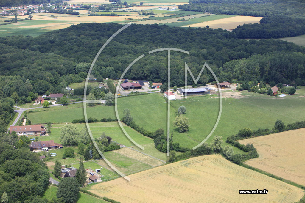 Photo arienne de Saint-Christophe-en-Bresse (Petit Servigny)