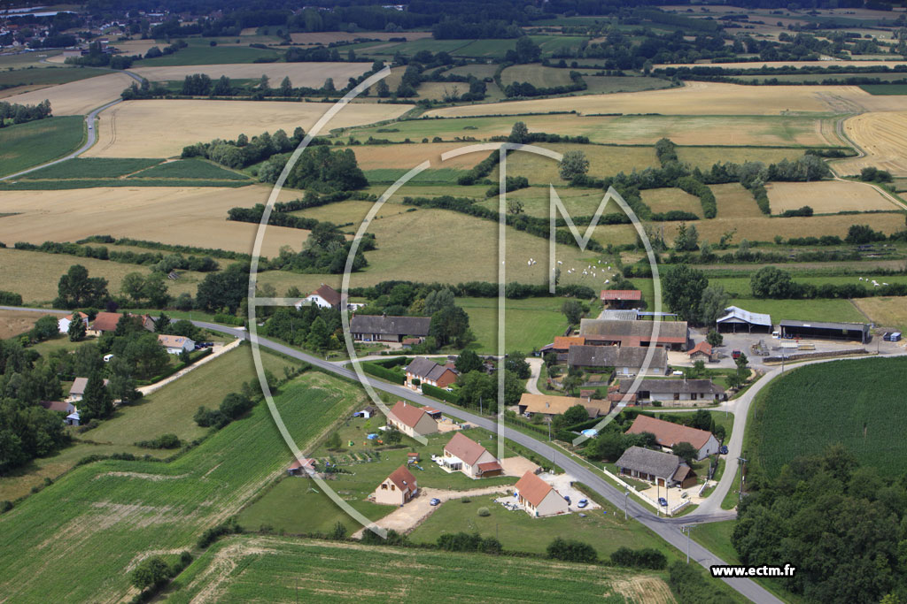 Photo arienne de Saint-Christophe-en-Bresse (Petit Servigny)