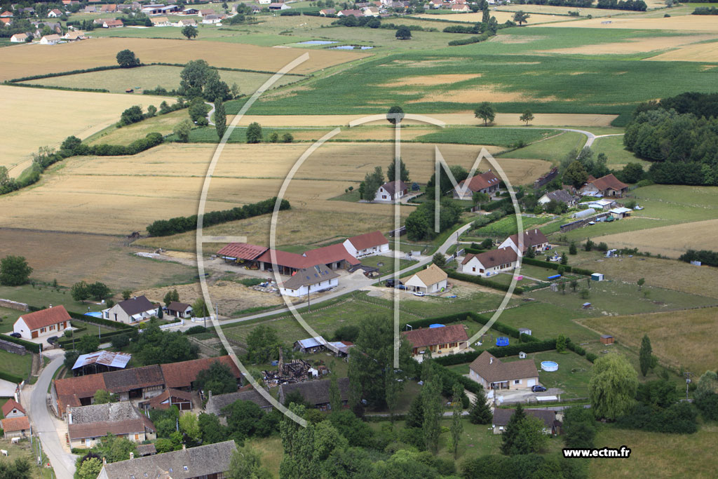 Photo arienne de Saint-Christophe-en-Bresse (Petit Servigny)