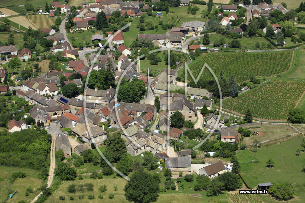 Photo arienne de Saint-Denis-de-Vaux