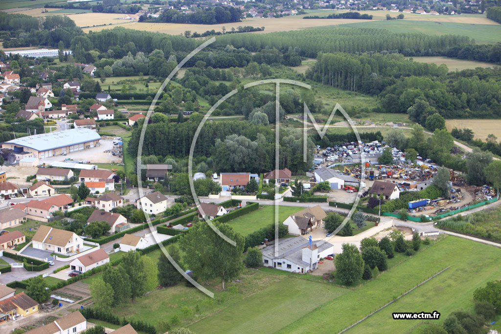 Photo arienne de Saint-Marcel