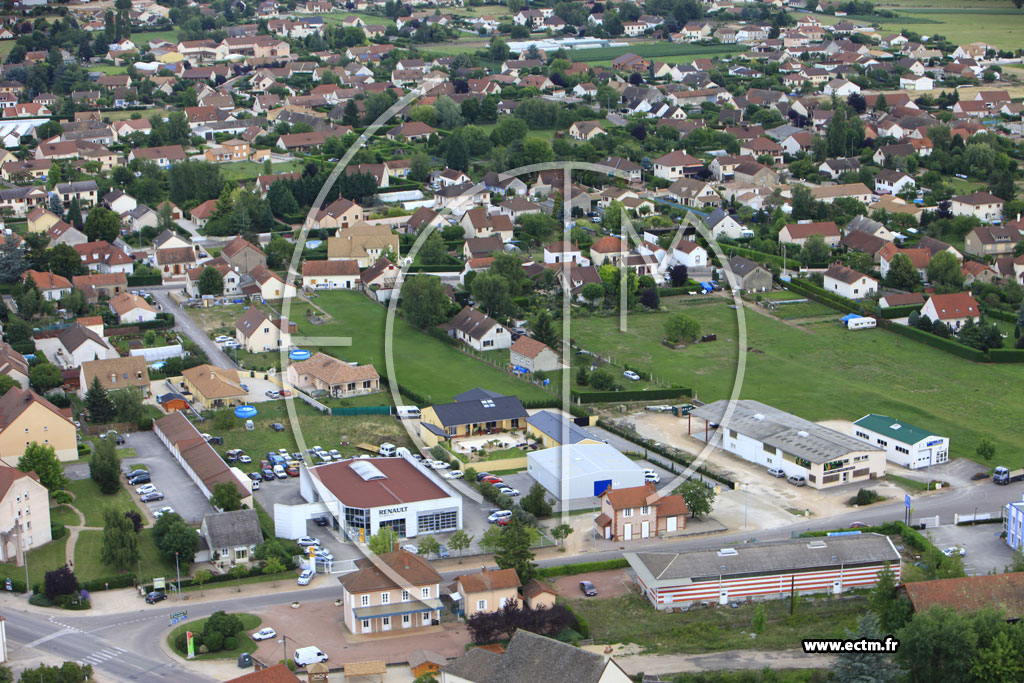 Photo arienne de Saint-Marcel