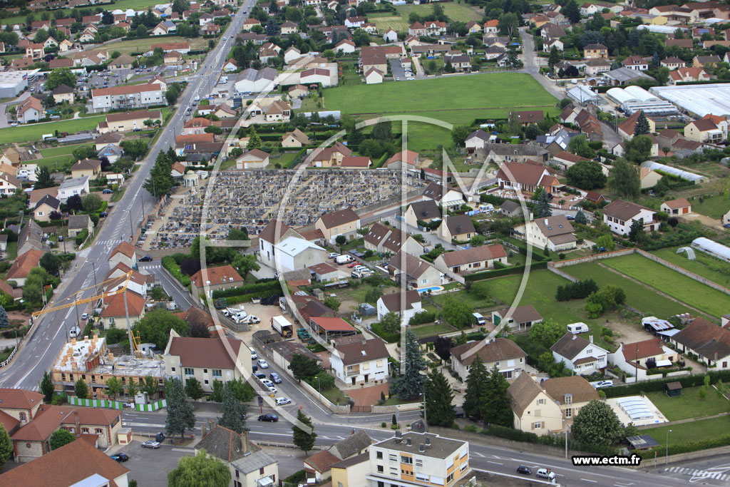 Photo arienne de Saint-Marcel
