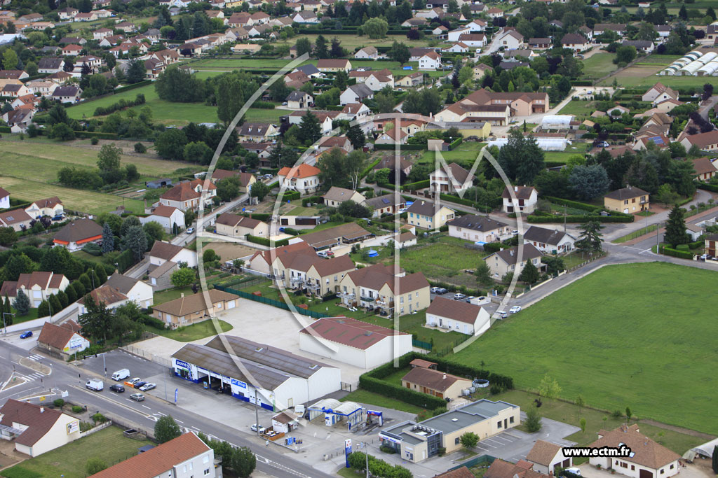 Photo arienne de Saint-Marcel