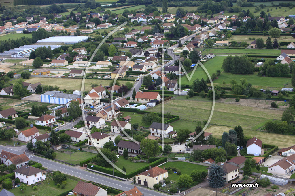 Photo arienne de Saint-Marcel