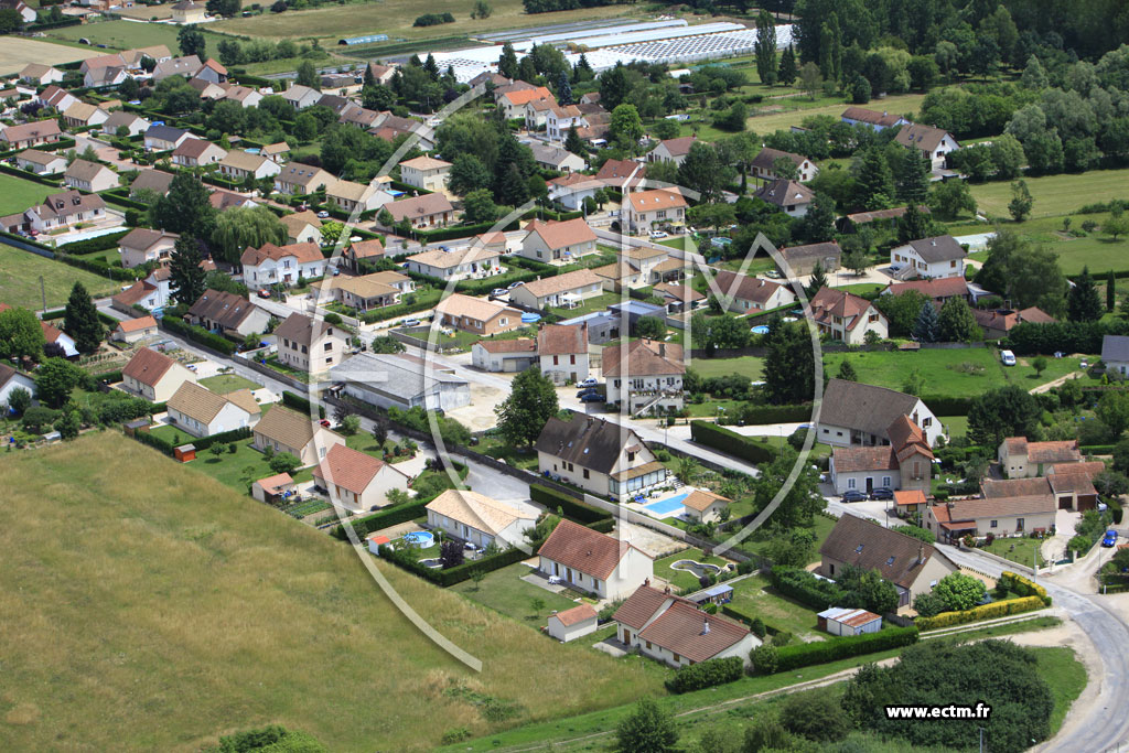 Photo arienne de Saint-Marcel