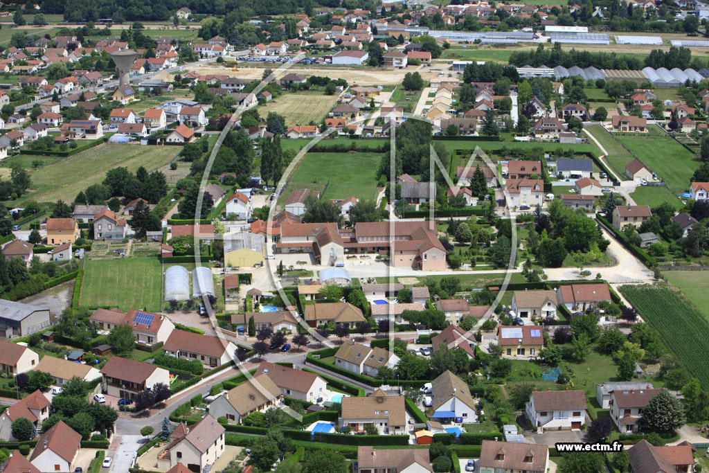 Photo arienne de Saint-Marcel