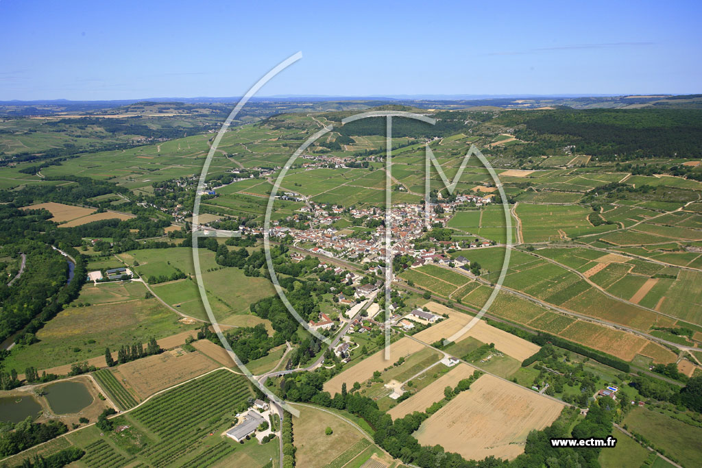 Photo arienne de Santenay