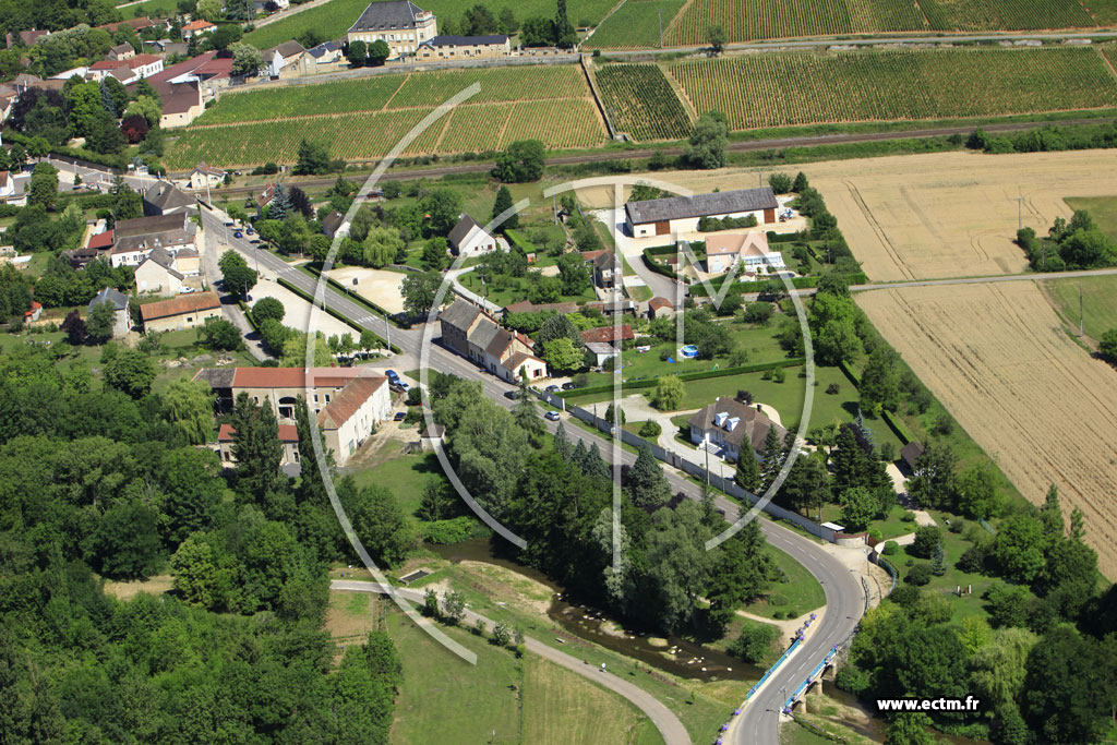 Photo arienne de Santenay