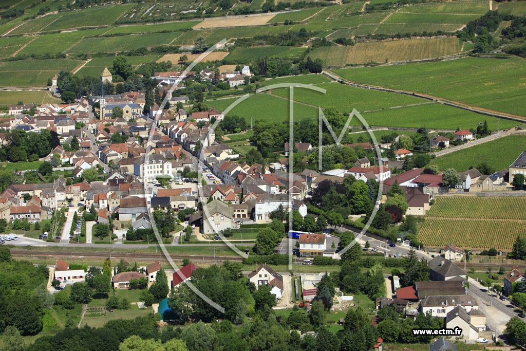 Photo arienne de Santenay