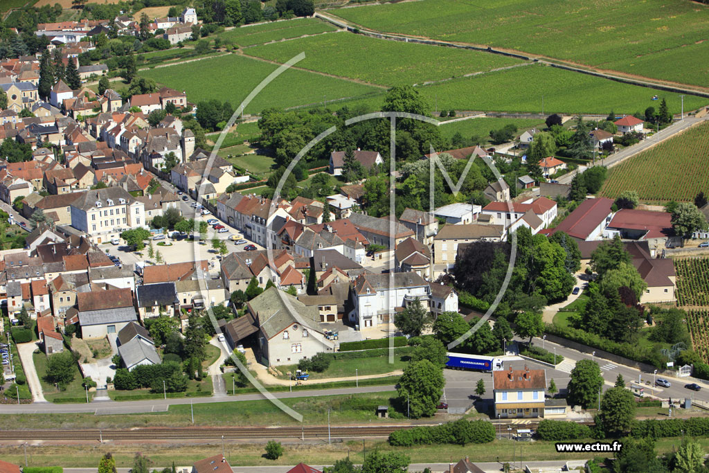 Photo arienne de Santenay