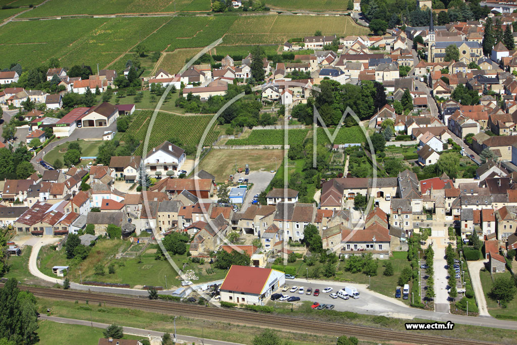 Photo arienne de Santenay