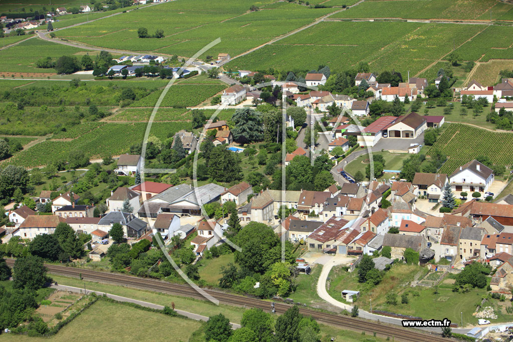 Photo arienne de Santenay
