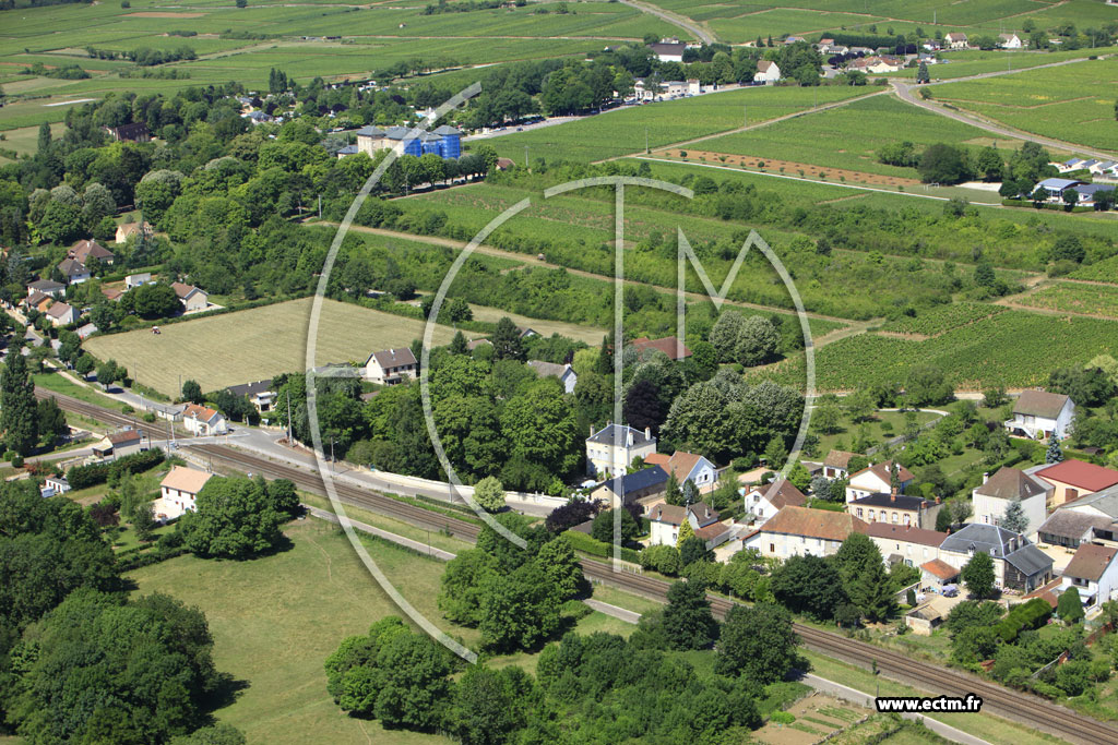Photo arienne de Santenay