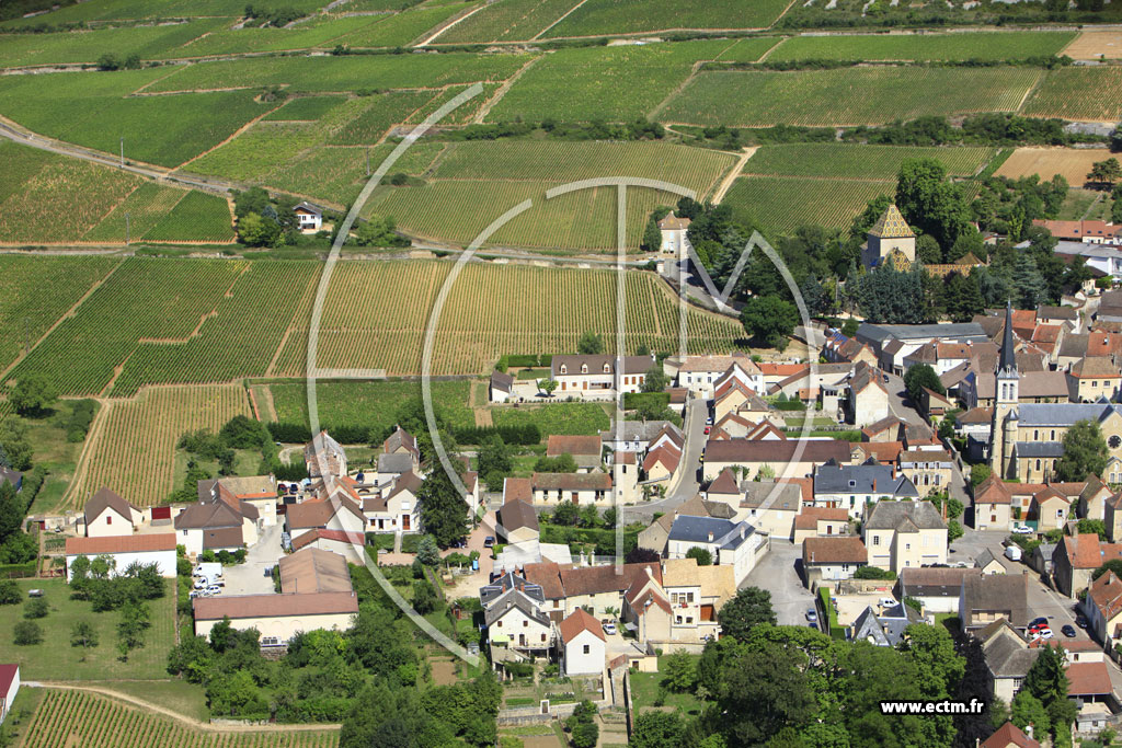 Photo arienne de Santenay