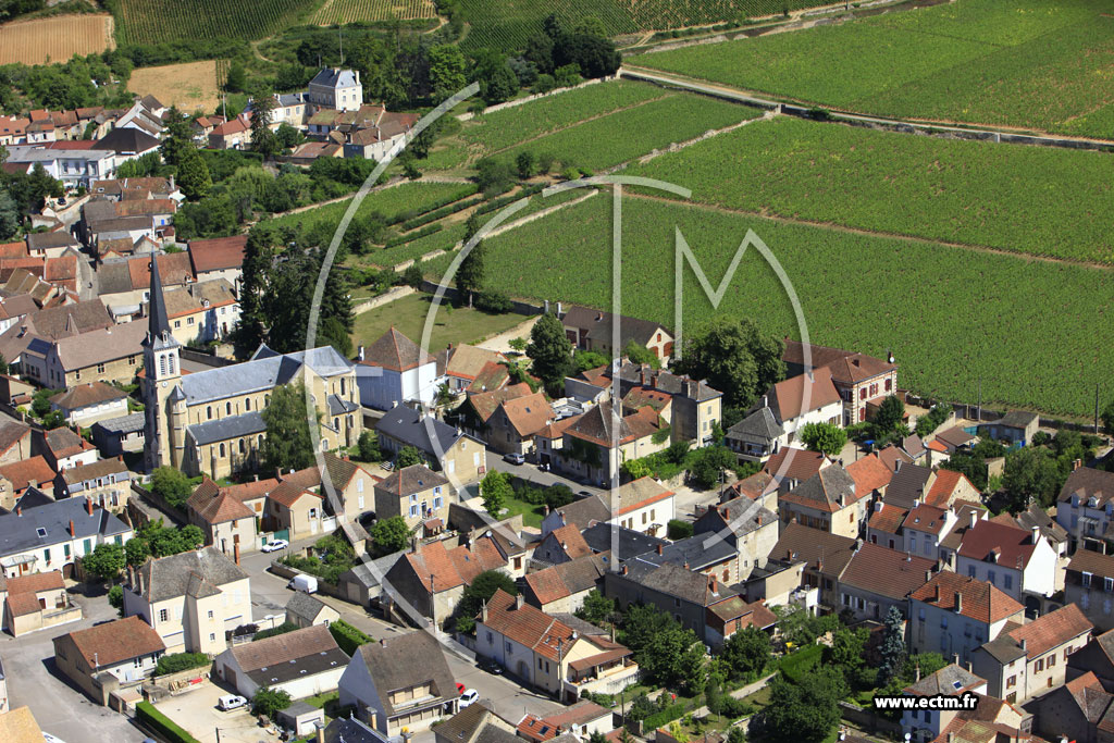 Photo arienne de Santenay