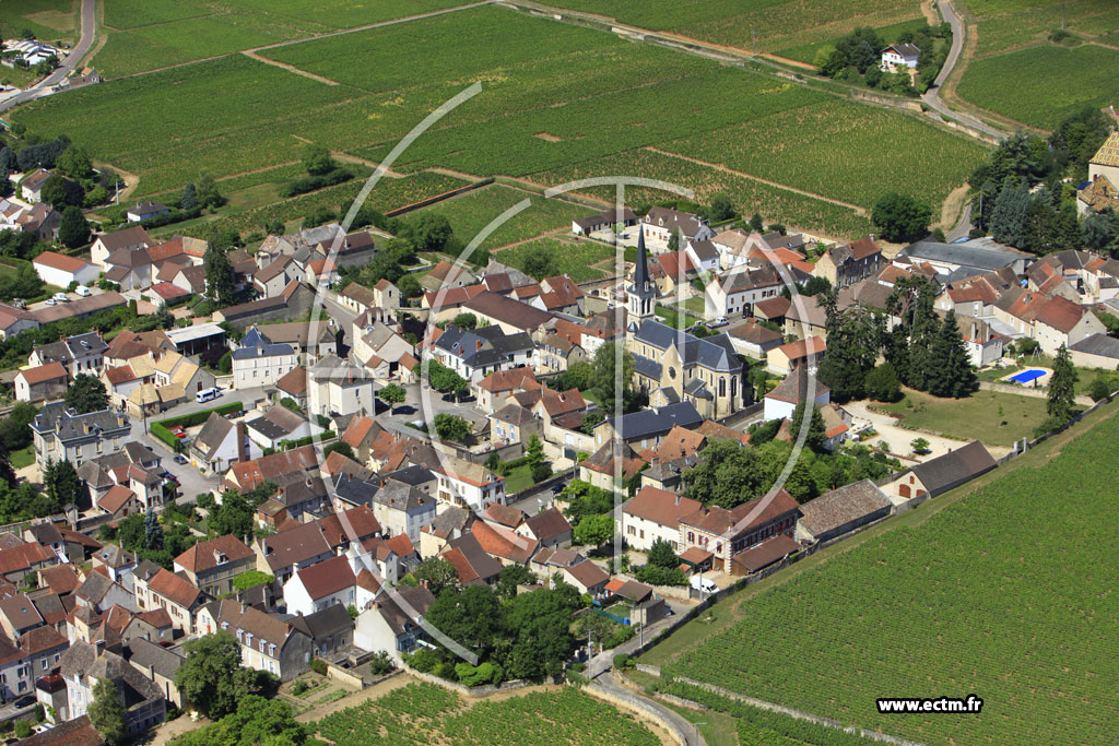 Photo arienne de Santenay