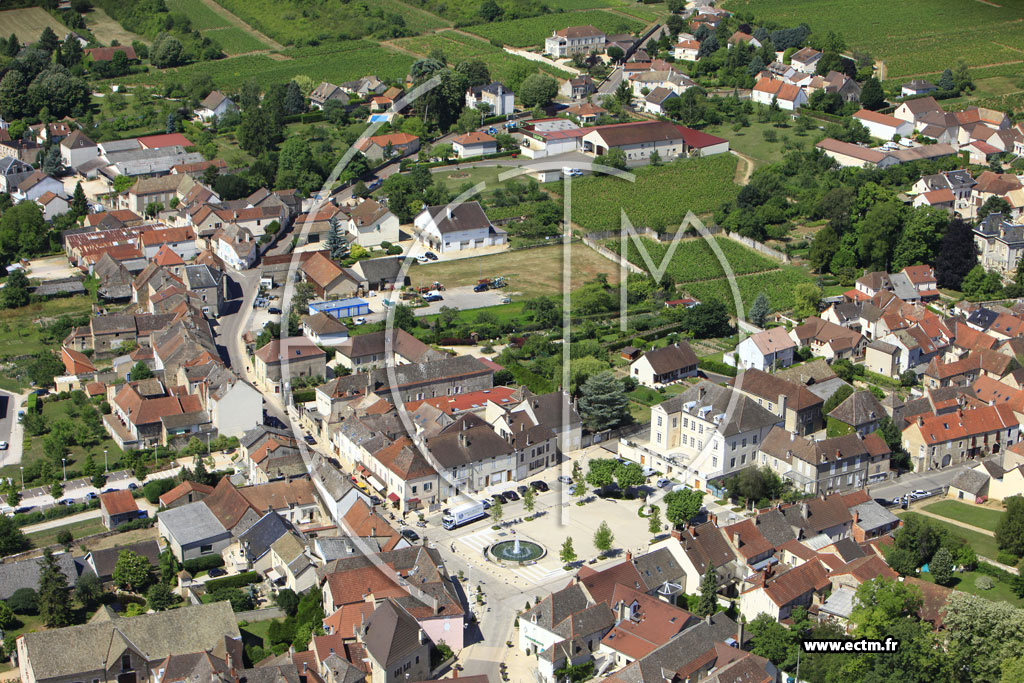 Photo arienne de Santenay