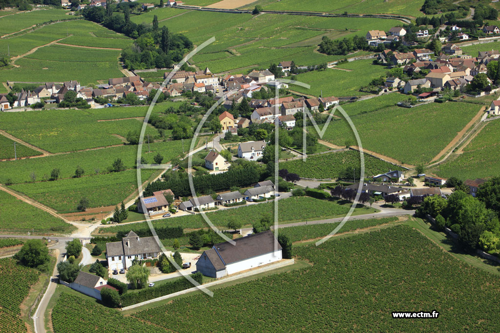 Photo arienne de Santenay (Le Haut Santenay)