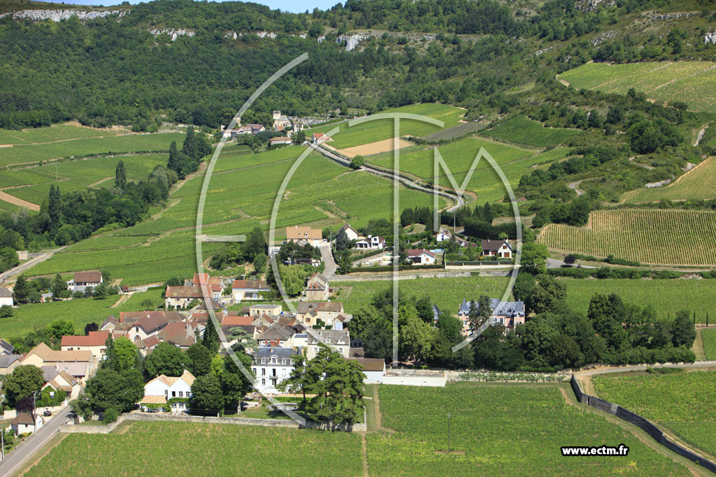 Photo arienne de Santenay (Le Haut Santenay)