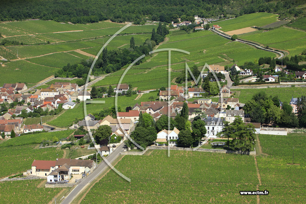 Photo arienne de Santenay (Le Haut Santenay)