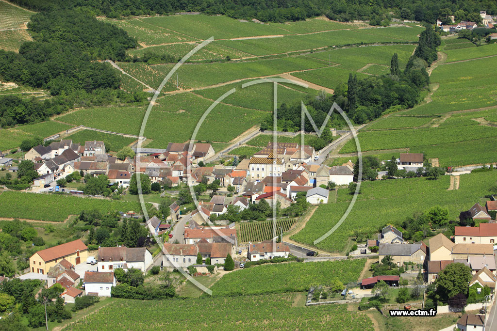 Photo arienne de Santenay (Le Haut Santenay)