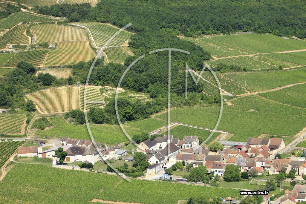 Photo arienne de Santenay (Le Haut Santenay)
