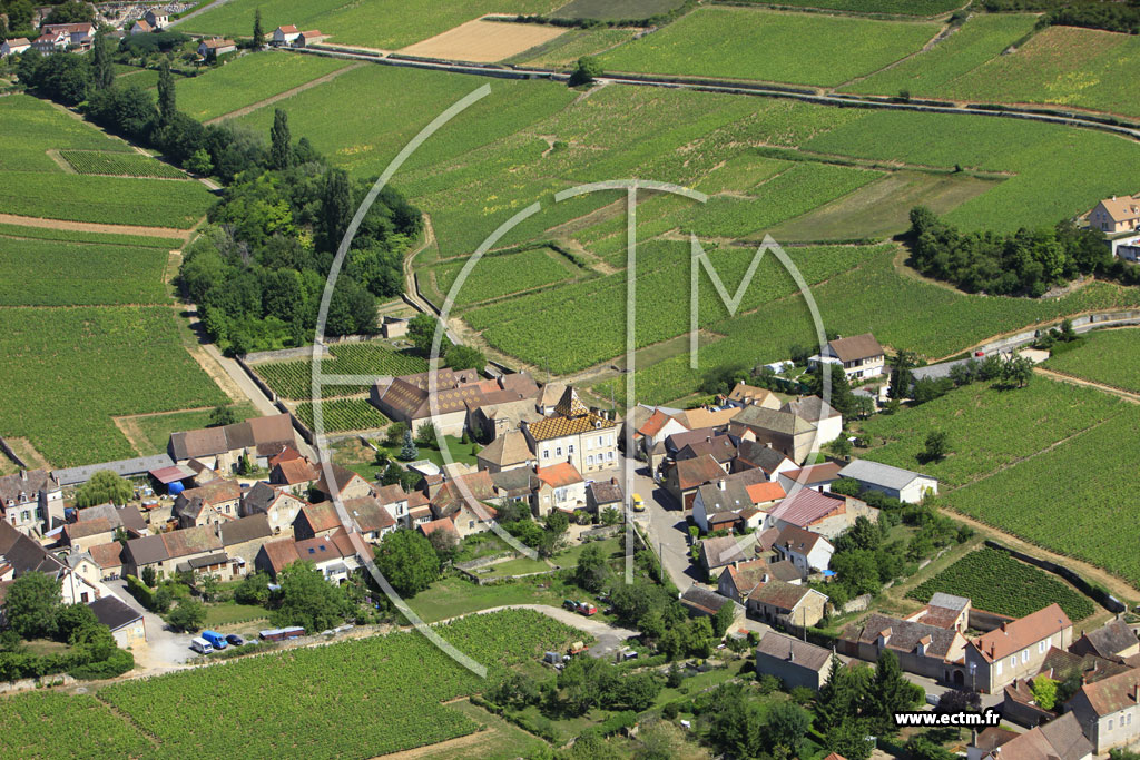 Photo arienne de Santenay (Le Haut Santenay)
