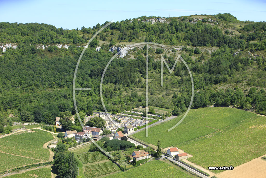 Photo arienne de Santenay (Le Haut Santenay)